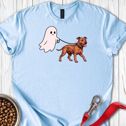 Pitbull Red Nose Ghost Walk T Shirt Gift For Dog Lover