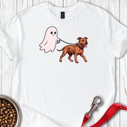 Pitbull Red Nose Ghost Walk T Shirt Gift For Dog Lover