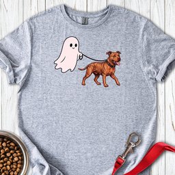 Pitbull Red Nose Ghost Walk T Shirt Gift For Dog Lover