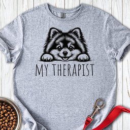 Pomeranian My Therapist T Shirt Gift For Dog Lover