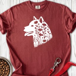 Shiba Inu Flowers Premium Tee Gift For Dog Lover