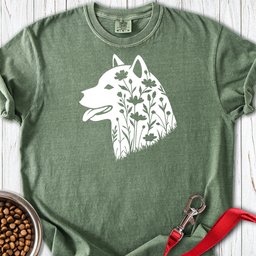Shiba Inu Flowers Premium Tee Gift For Dog Lover