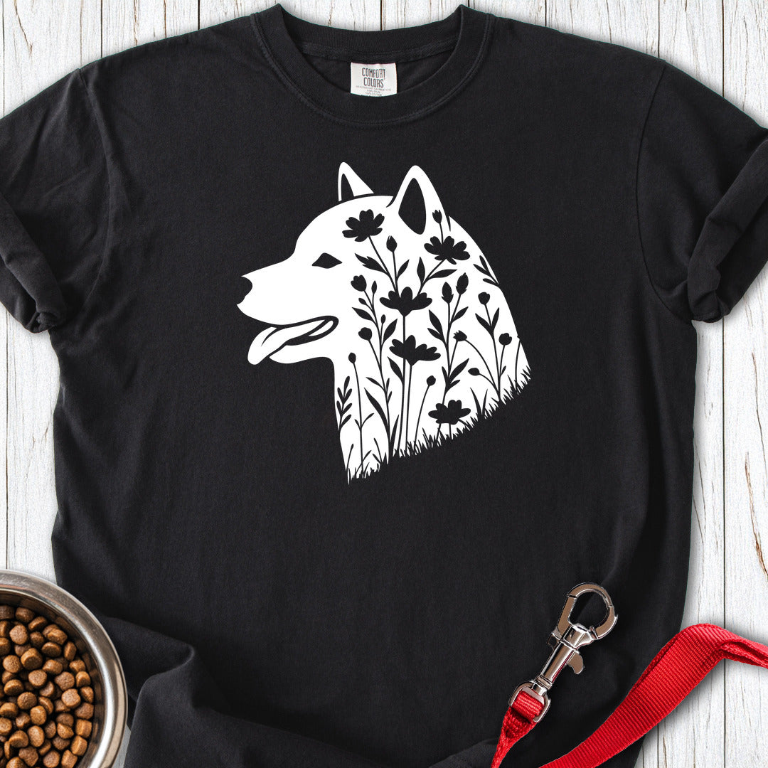 Shiba Inu Flowers Premium Tee Gift For Dog Lover