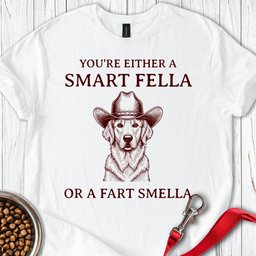Smart Fella Golden Retriever T Shirt Gift For Dog Lover