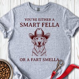 Smart Fella Golden Retriever T Shirt Gift For Dog Lover