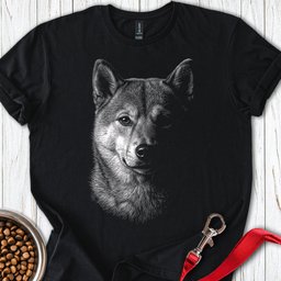 Shiba Inu Engraved T Shirt Gift For Dog Lover