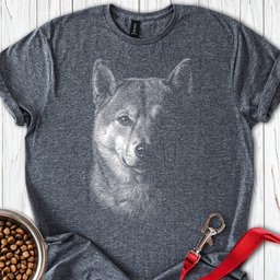 Shiba Inu Engraved T Shirt Gift For Dog Lover