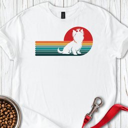 Yorkshire Terrier Retro Sunset T Shirt Gift For Dog Lover
