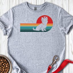 Yorkshire Terrier Retro Sunset T Shirt Gift For Dog Lover