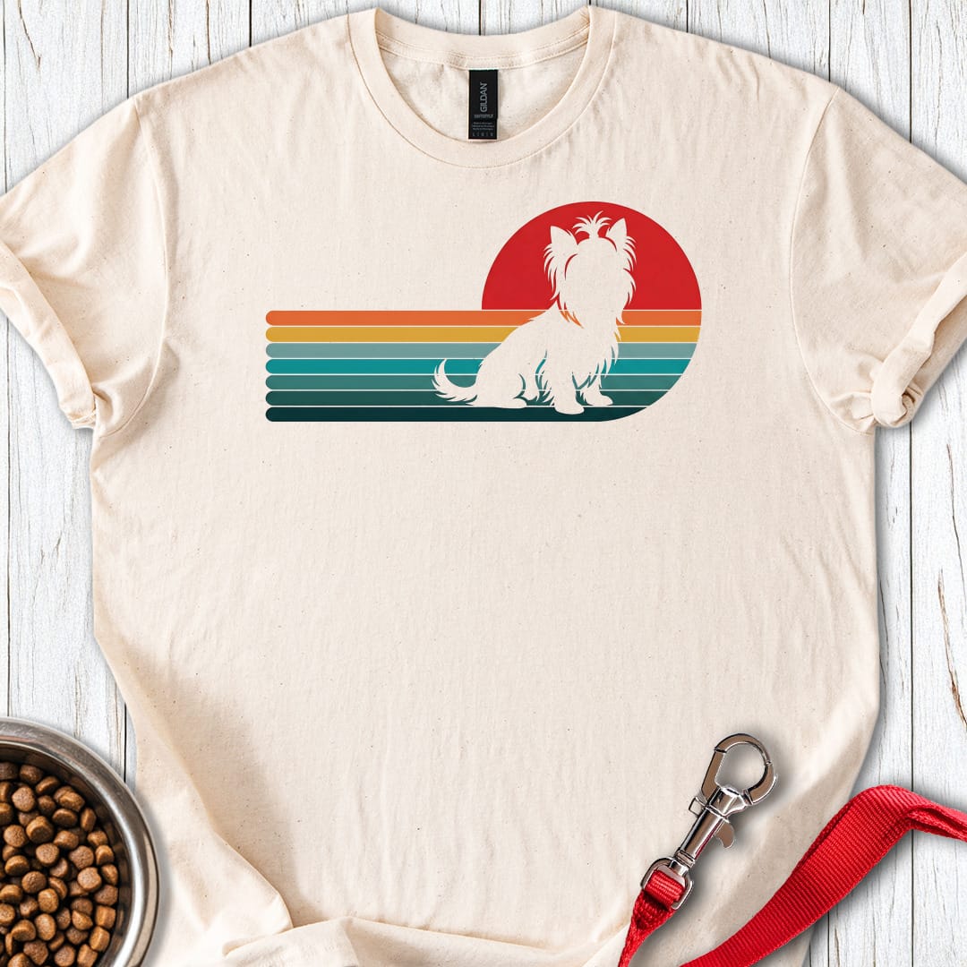 Yorkshire Terrier Retro Sunset T Shirt Gift For Dog Lover