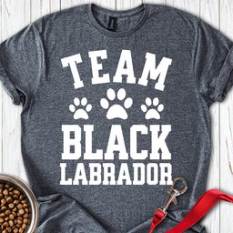Team Black Labrador T Shirt Gift For Dog Lover
