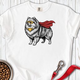 Pomeranian Superhero Premium Tee Gift For Dog Lover