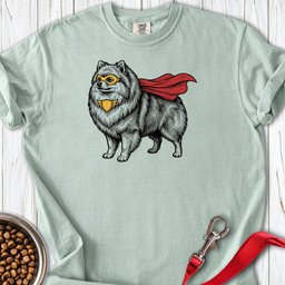 Pomeranian Superhero Premium Tee Gift For Dog Lover