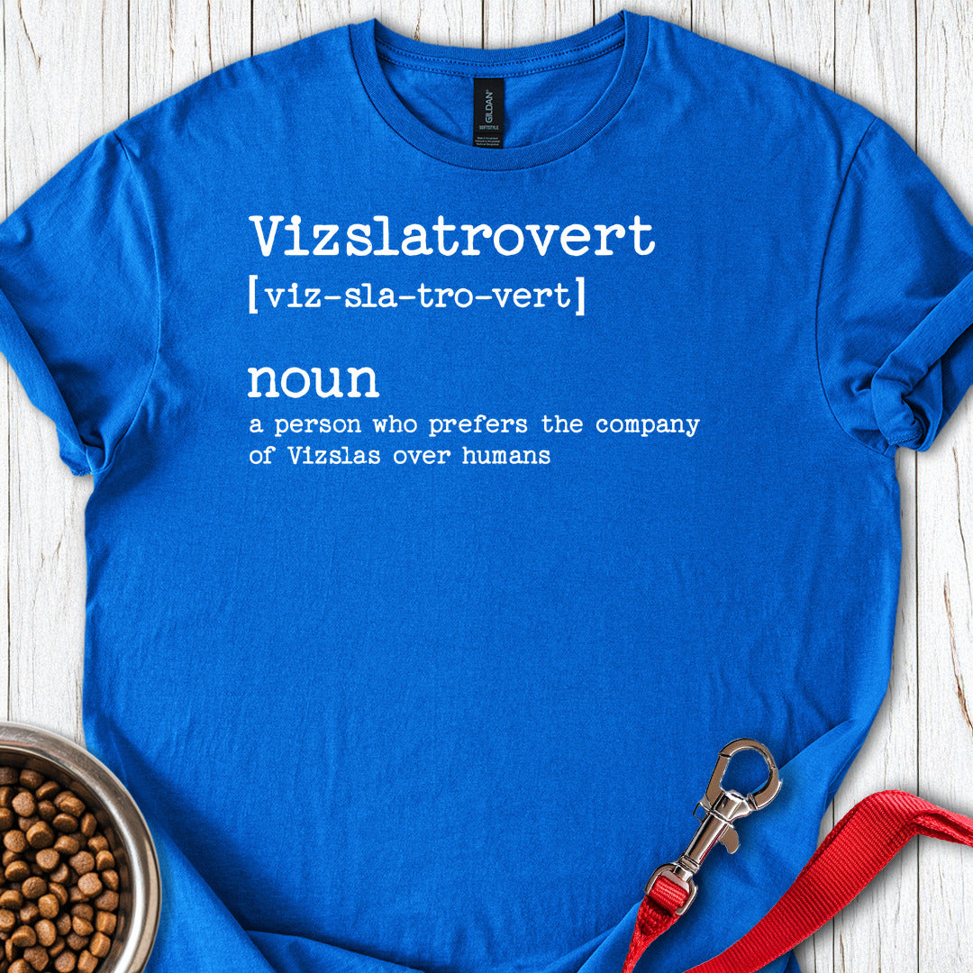 Vizslatrovert Vizsla T Shirt Gift For Dog Lover