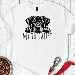 Rottweiler My Therapist T Shirt Gift For Dog Lover