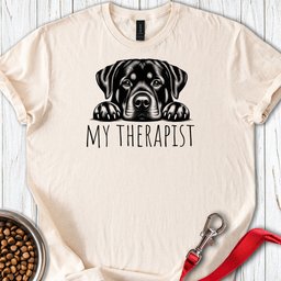 Rottweiler My Therapist T Shirt Gift For Dog Lover