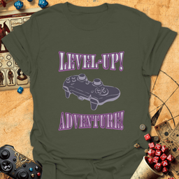 Level Up Tee Gift For Tabletop Gamer