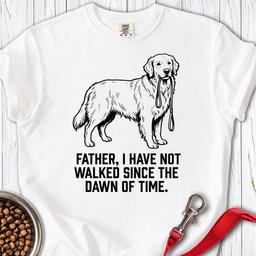 Walking Goldie Father T Shirt Gift For Dad