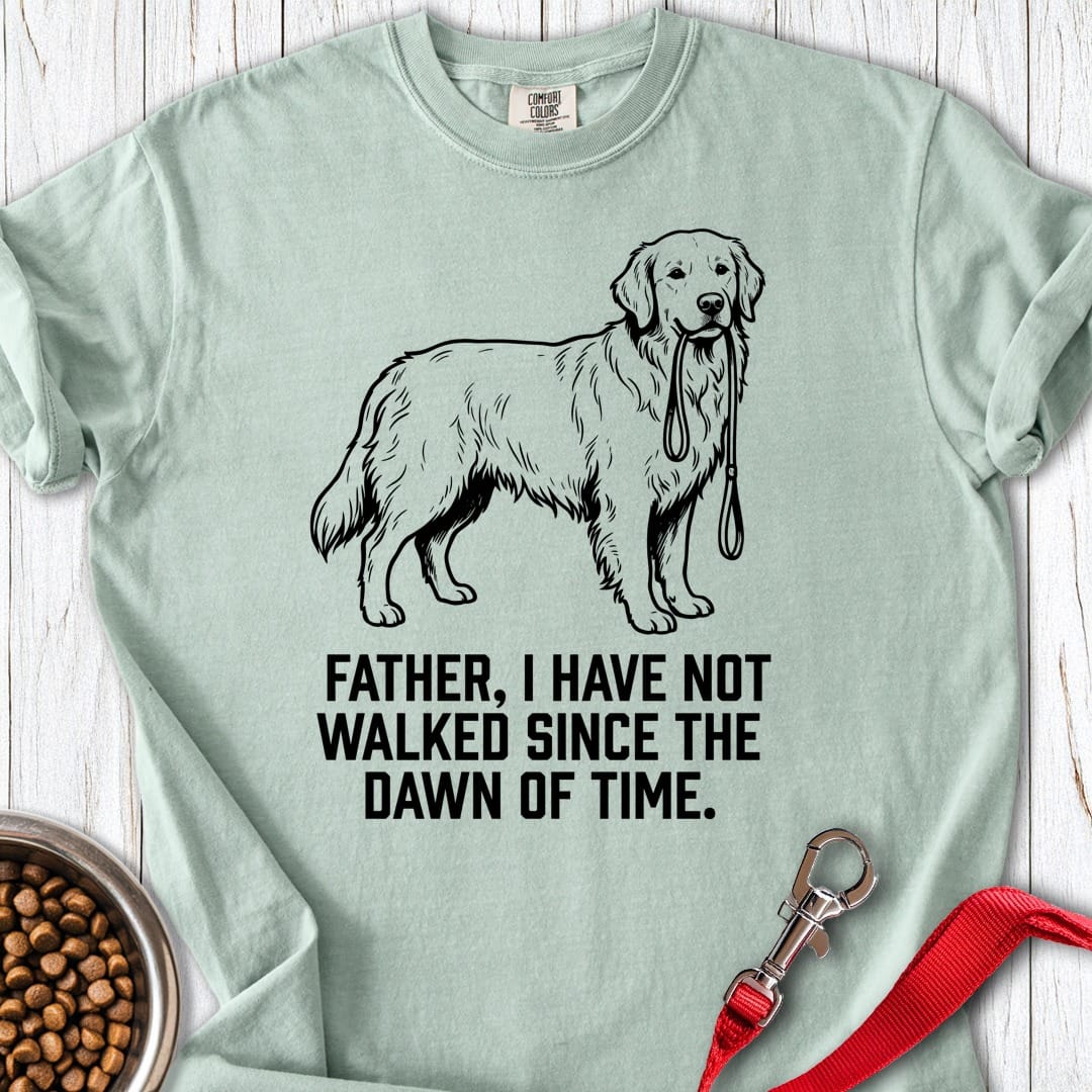 Walking Goldie Father T Shirt Gift For Dad