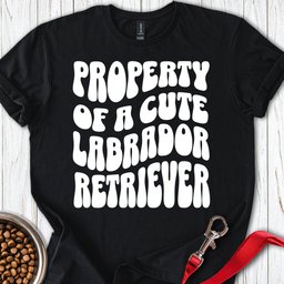 Property Of A Cute Labrador T Shirt Gift For Dog Lover