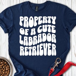 Property Of A Cute Labrador T Shirt Gift For Dog Lover