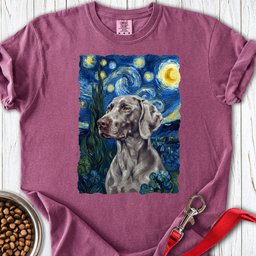 Weimaraner Van Gogh Premium Tee Gift For Dog Lover