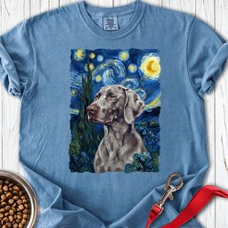 Weimaraner Van Gogh Premium Tee Gift For Dog Lover