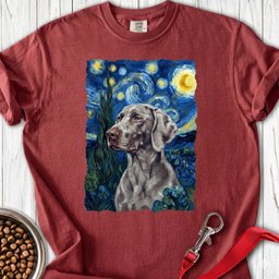 Weimaraner Van Gogh Premium Tee Gift For Dog Lover