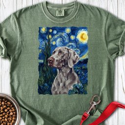 Weimaraner Van Gogh Premium Tee Gift For Dog Lover