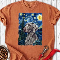 Weimaraner Van Gogh Premium Tee Gift For Dog Lover