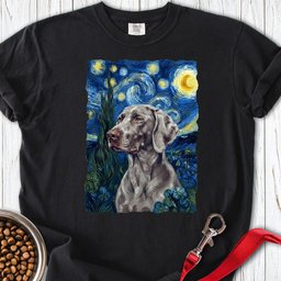 Weimaraner Van Gogh Premium Tee Gift For Dog Lover
