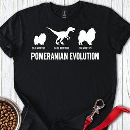 Pomeranian Evolution T Shirt Gift For Dog Lover