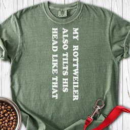 Rottweiler Tilts His Head Premium Tee Gift For Dog Lover