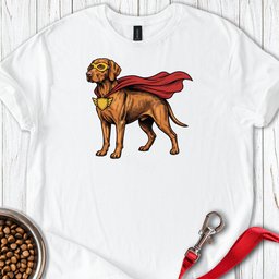 Vizsla Superhero T Shirt Gift For Dog Lover