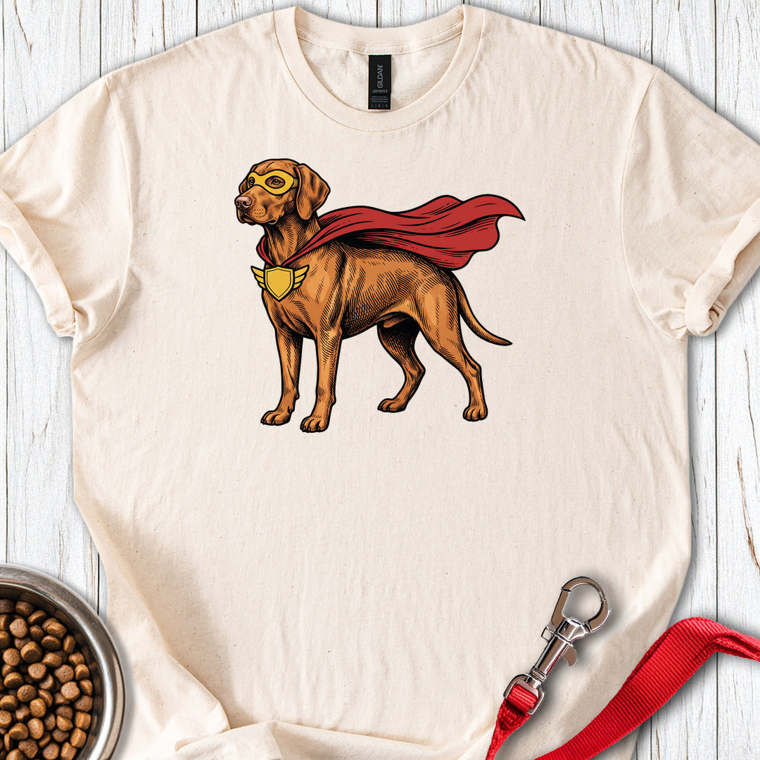 Vizsla Superhero T Shirt Gift For Dog Lover