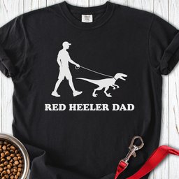 Red Heeler Dad Premium Tee Gift For Dad