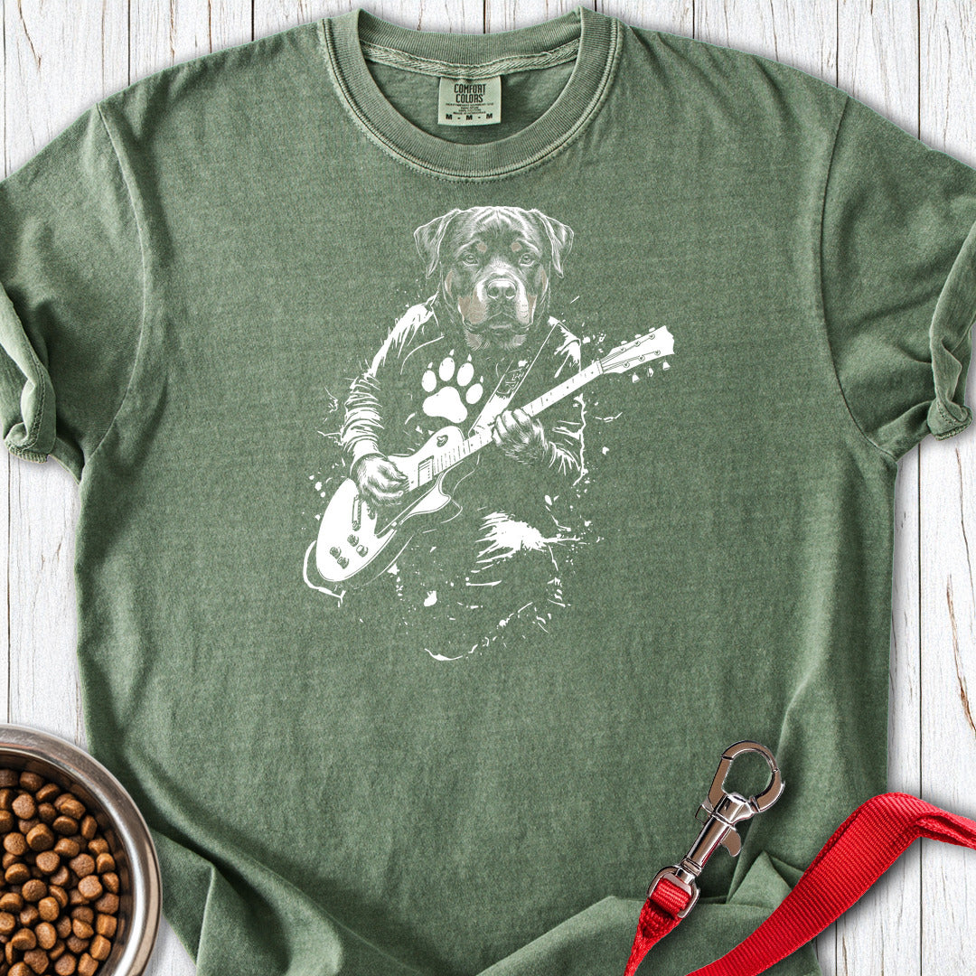 Rottweiler Guitar Premium Tee Gift For Dog Lover