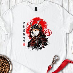 Shiba Inu Samurai T Shirt Gift For Dog Lover