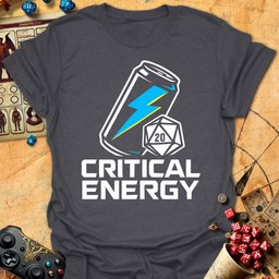 Critical Energy Tee Gift For Tabletop Gamer