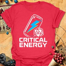 Critical Energy Tee Gift For Tabletop Gamer