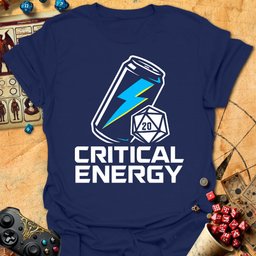 Critical Energy Tee Gift For Tabletop Gamer
