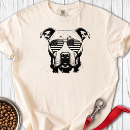 Pitbull Flag Shades Premium Tee Gift For Dog Lover