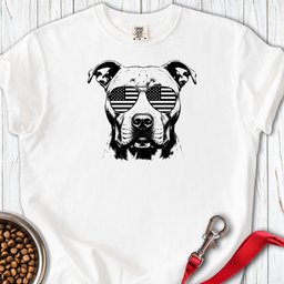 Pitbull Flag Shades Premium Tee Gift For Dog Lover