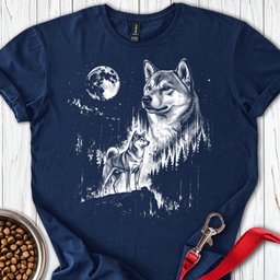 Shiba Inu Moonlight T Shirt Gift For Dog Lover