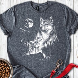 Shiba Inu Moonlight T Shirt Gift For Dog Lover