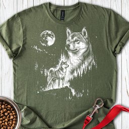 Shiba Inu Moonlight T Shirt Gift For Dog Lover
