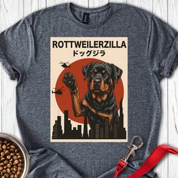 Rottweilerzilla T Shirt Gift For Dog Lover