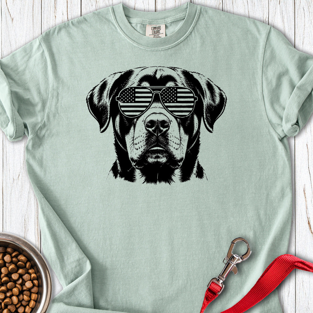 Rottweiler Flag Shades Premium Tee Gift For Dog Lover