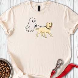 Yellow Lab Ghost Halloween T Shirt Gift For Dog Lover