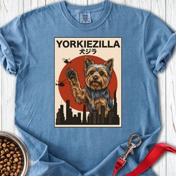 Yorkshire Terrier Yorkiezilla Premium Tee Gift For Dog Lover